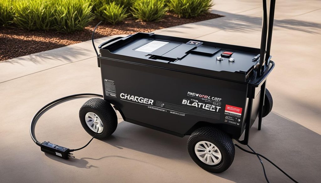 charging process for dead golf cart battery