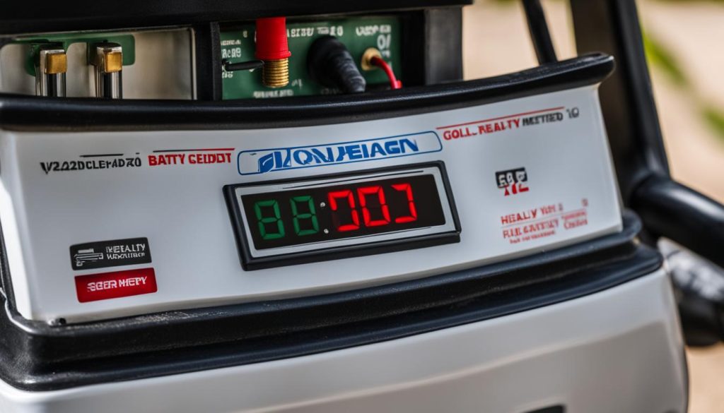 check voltage in golf cart batteries