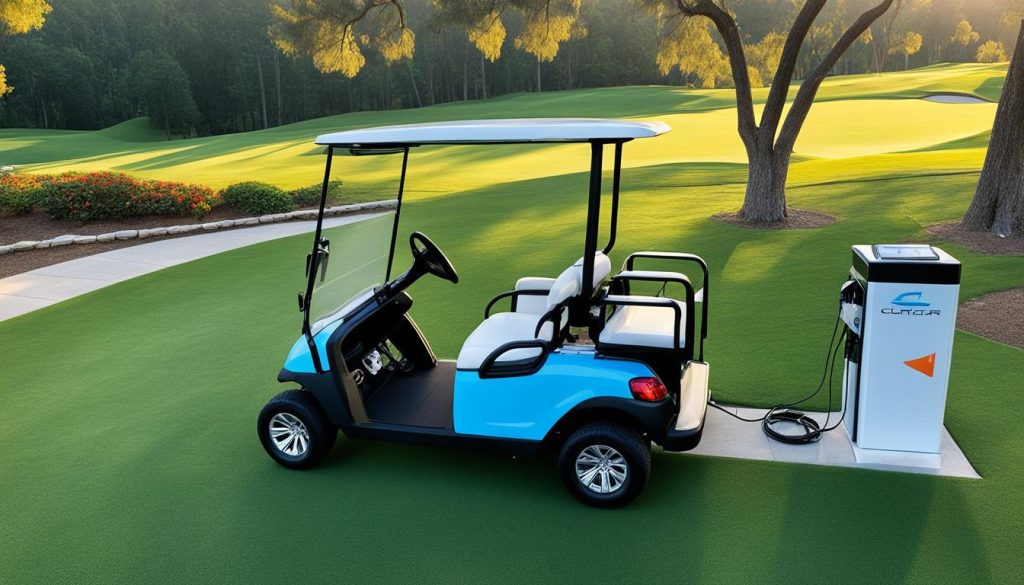 golf cart batteries charging
