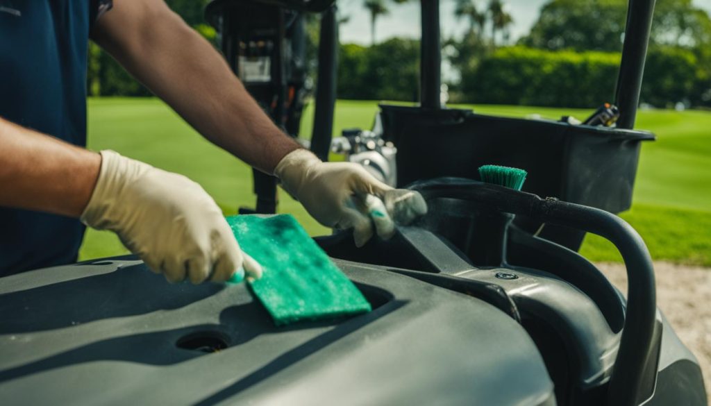 golf cart battery cleaning