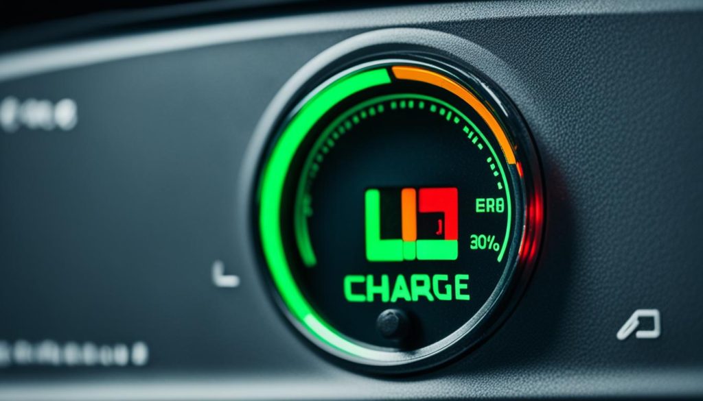 Car battery charge indicator after jump start