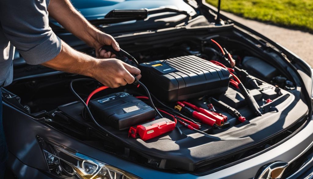 Jump Starting a Battery