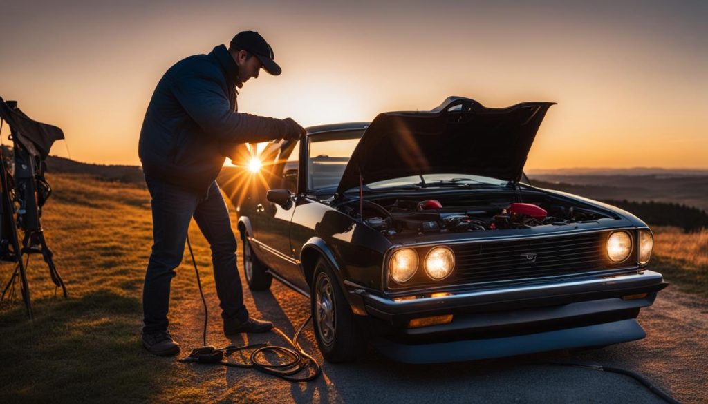 Jump Starting a Car Battery