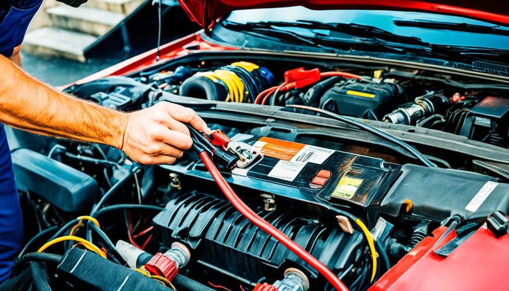 Jump starting a car with no battery using alternative methods